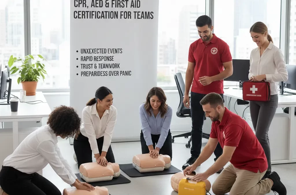 The Workplace Value of CPR, AED & First Aid Certification for Teams